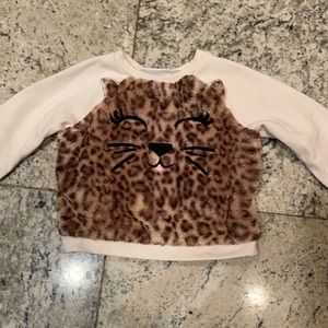 COPY - Children place Cheetah kitty sweatshirt 18-24m